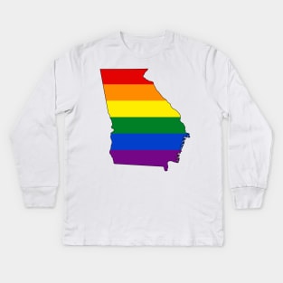 Georgia Pride! Kids Long Sleeve T-Shirt